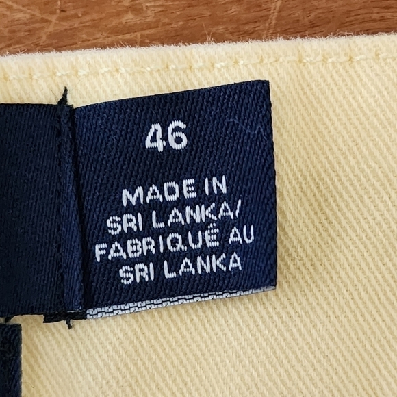 Chaps Men's Flat Front Stretch Shorts Yellow Size 46 - Picture 5 of 6